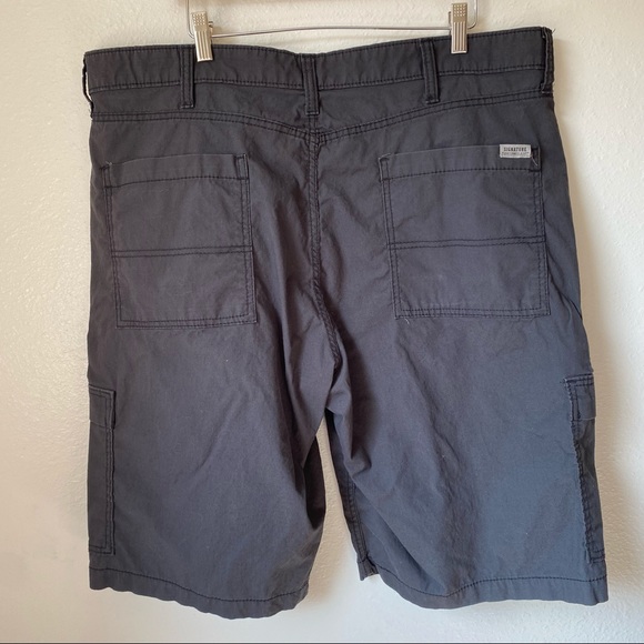 Levi Strauss and Co signature gray sz 40 cargo men’s utility  shorts - Picture 4 of 10